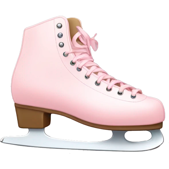pastel pink ice skates emoji