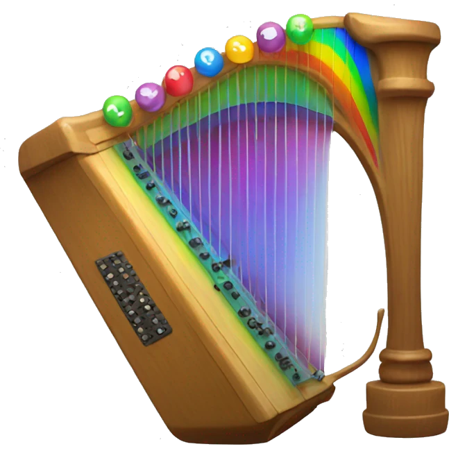 rainbow auto harp emoji