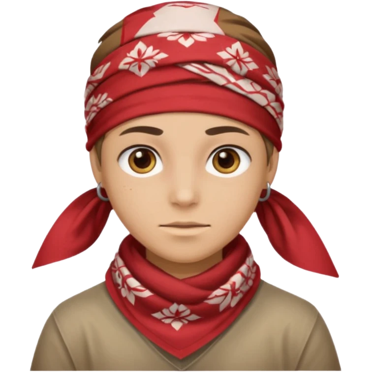 character with bandana emoji
