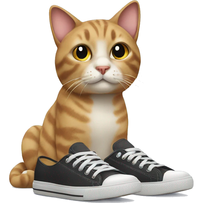 Cat with shoes on emoji