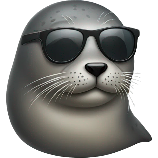 Seal wearing sunglasses  emoji