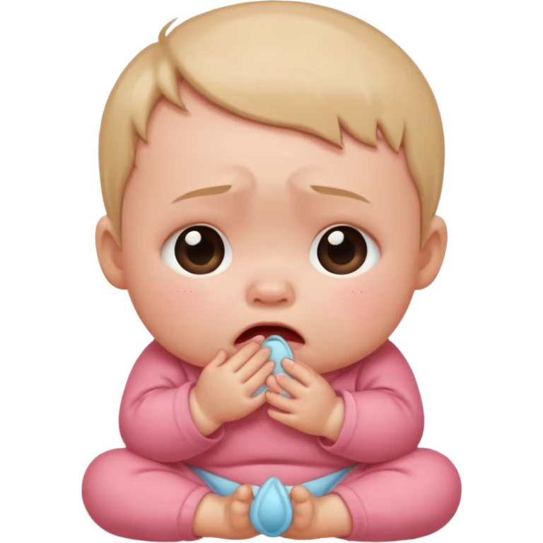 crying baby sitting emoji