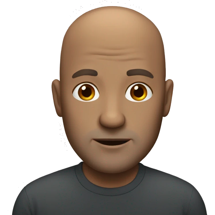  bald and white middle aged man  emoji