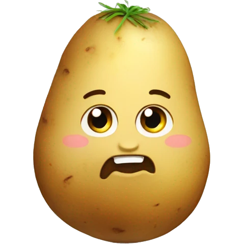 Cute potato emoji