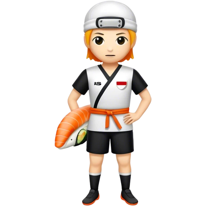 Fußballer, der Sushi isst  emoji