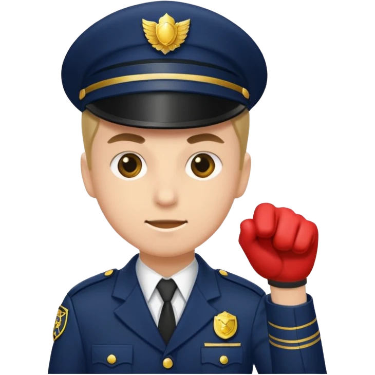ticket inspector with punch emoji