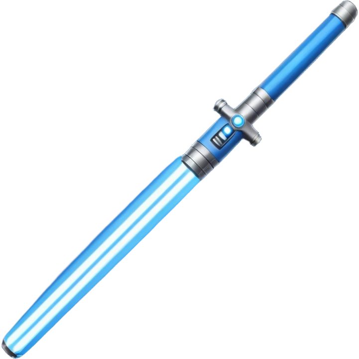 Blue lightsaber emoji