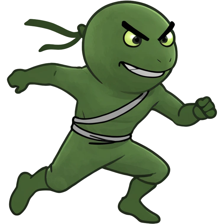 ninja running emoji