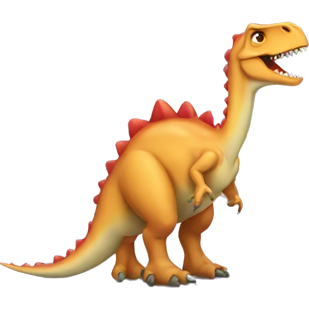 Love sick dinosaur emoji