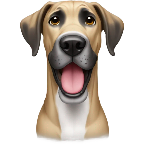 Great Dane smiling emoji