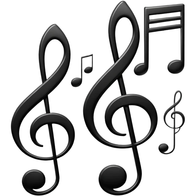 Bass and treble clef emoji