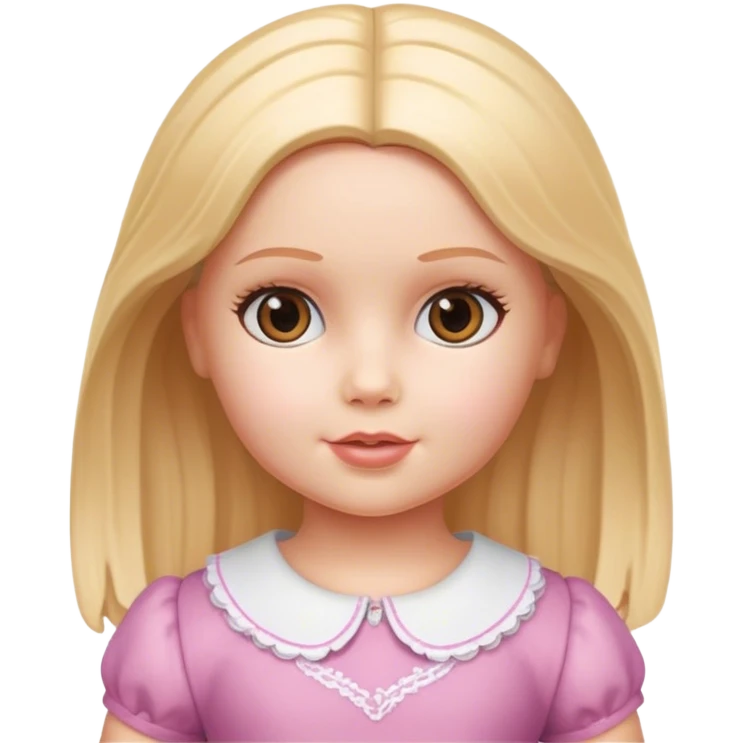 American girl doll emoji