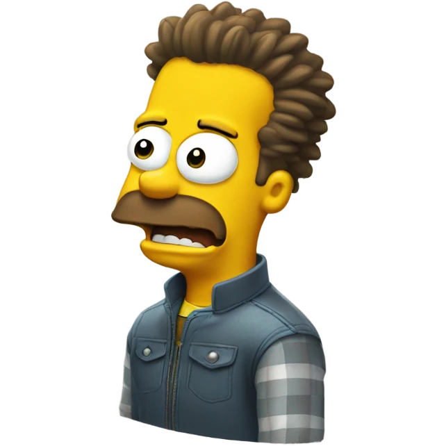 Bart Simpson getting a haircut  emoji