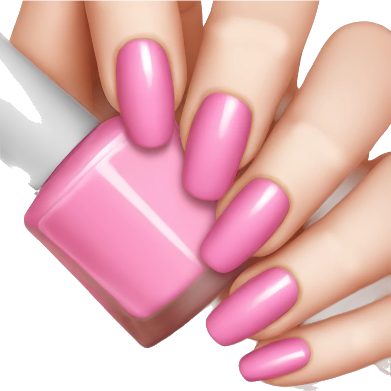 Pink nail polish emoji