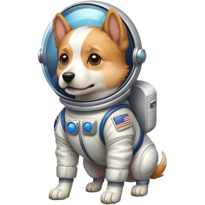 DOG WEARING A SPACE SUIT AND HAS A FADE emoji