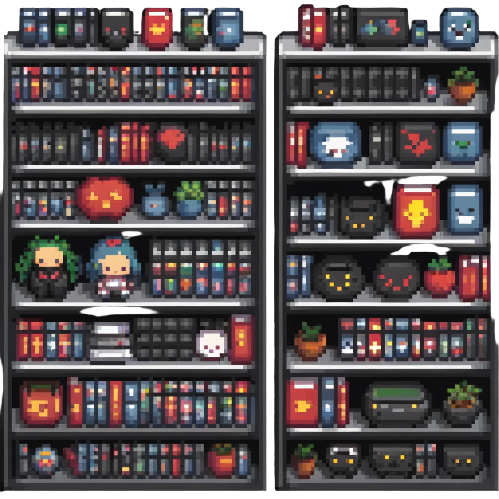 manga collection on shelf emoji