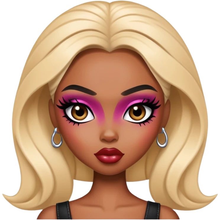 black pretty bratz baddie emoji