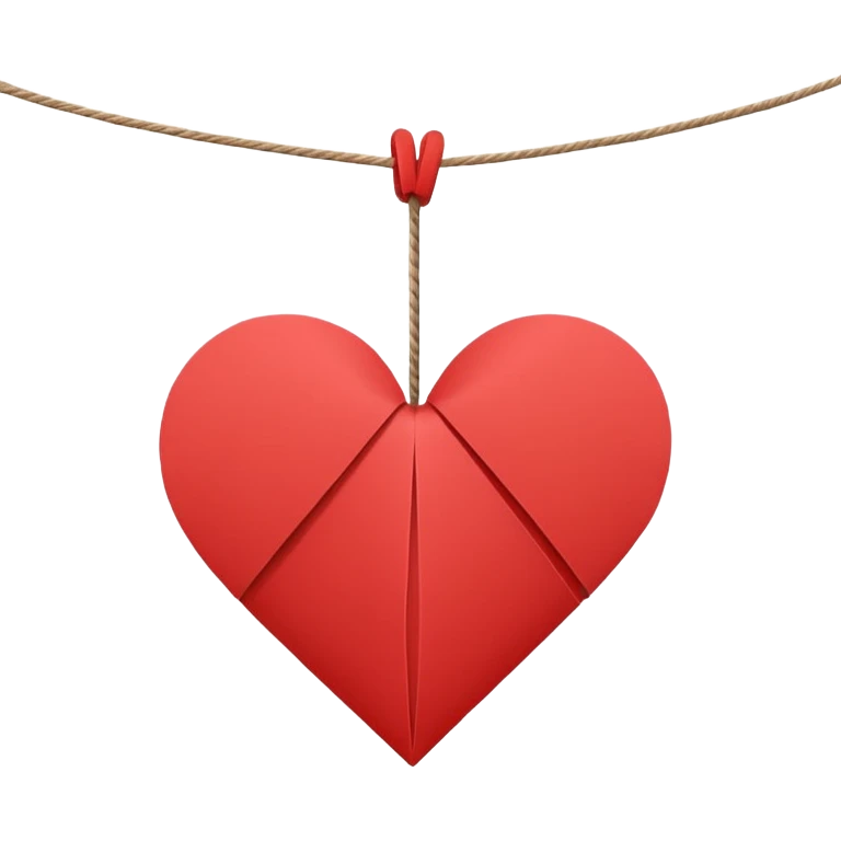  string paper heart  emoji