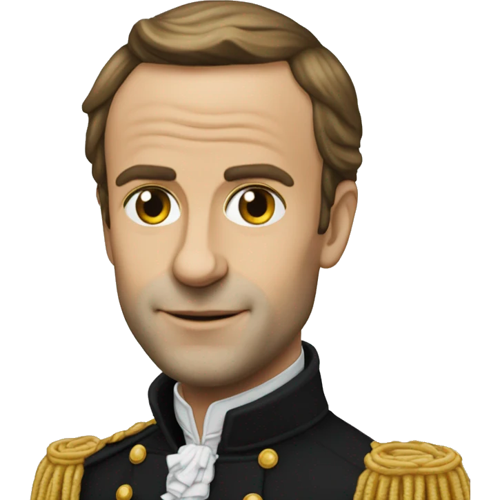 Macron mangent des pates  emoji