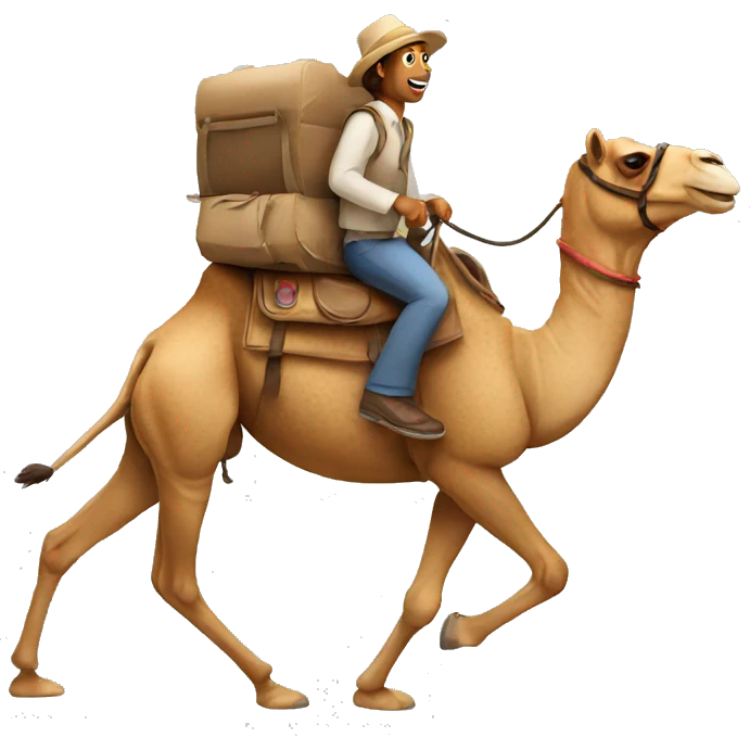 ride a camel emoji