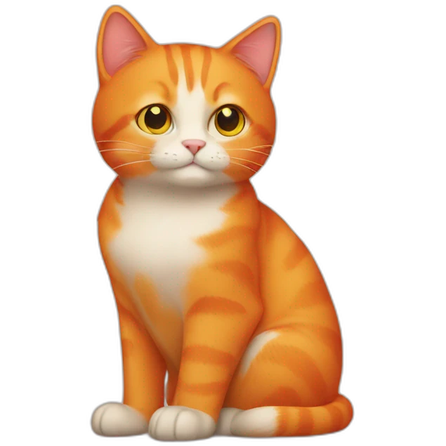 Orange cat emoji