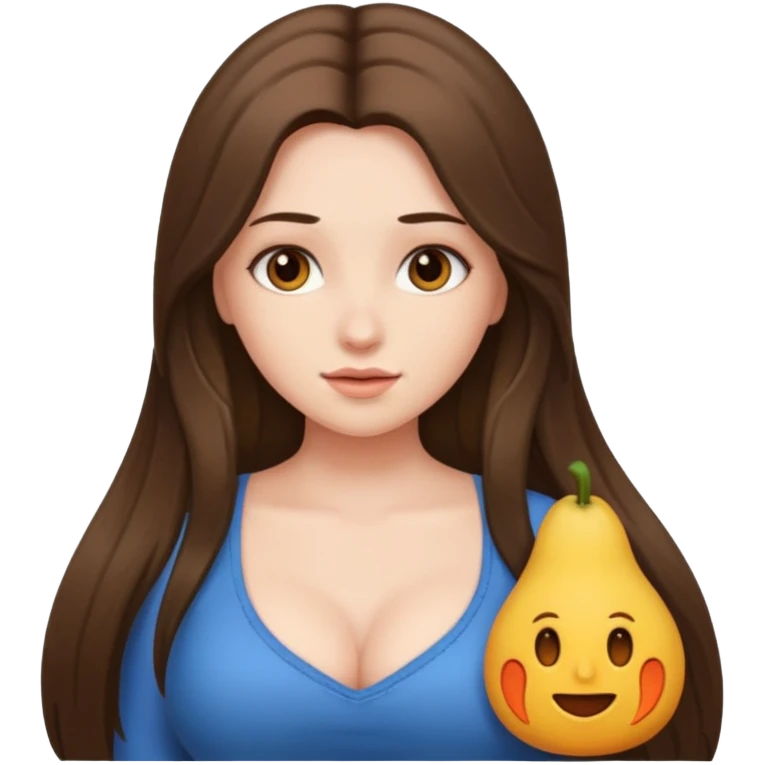 naked girl with big tits emoji