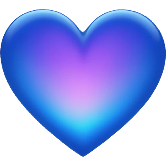 blue shiny heart emoji
