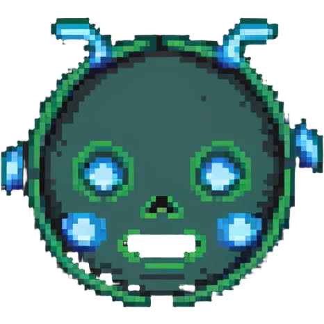 buffering symbol with a face in the center emoji