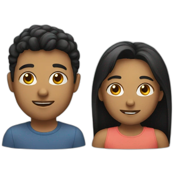Friend with friend emoji