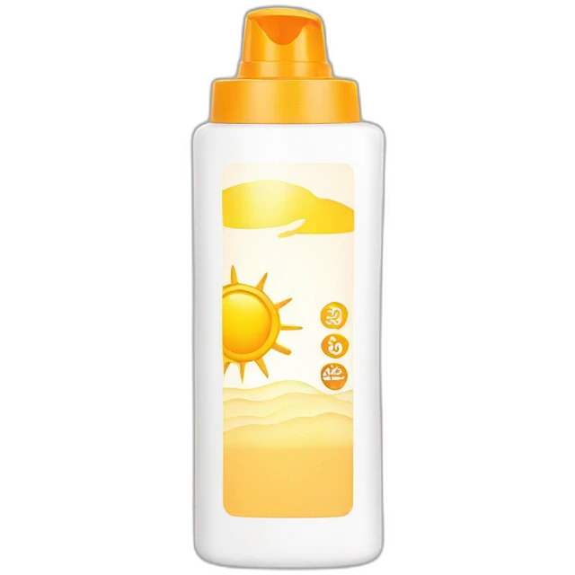 Sunscreen bottle emoji