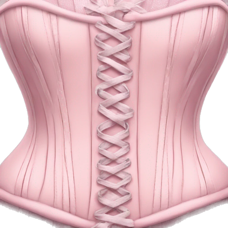 Pastel pink corset  emoji