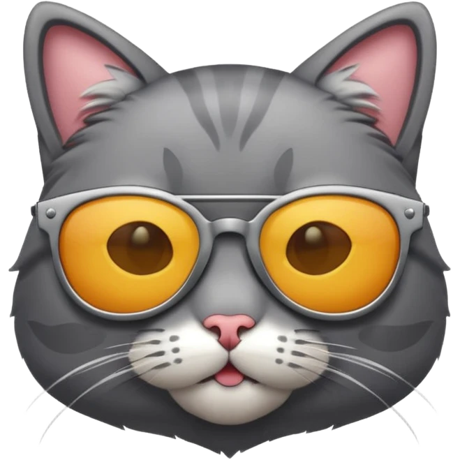 Cat wearing sunglasses emoji