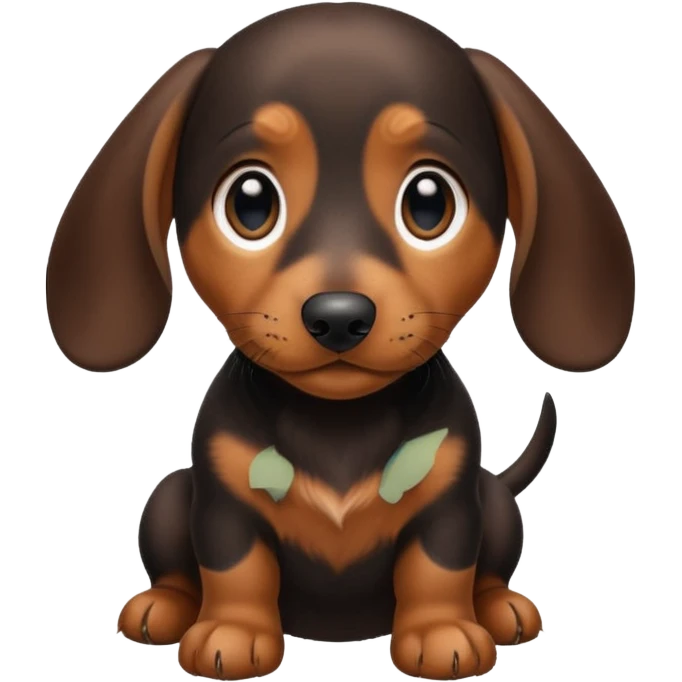 a dochshund puppy emoji
