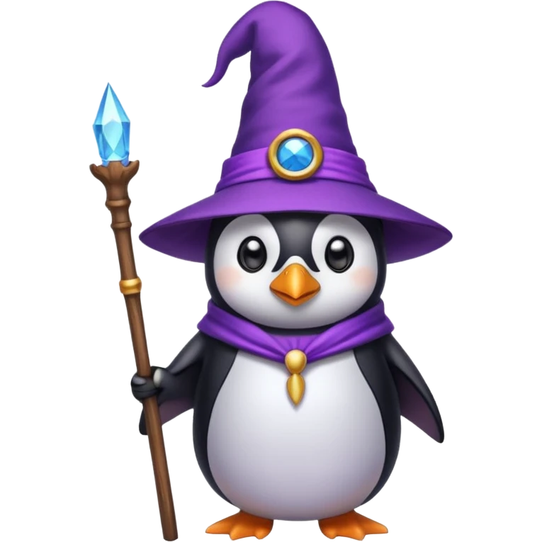 Penguin Wizard emoji