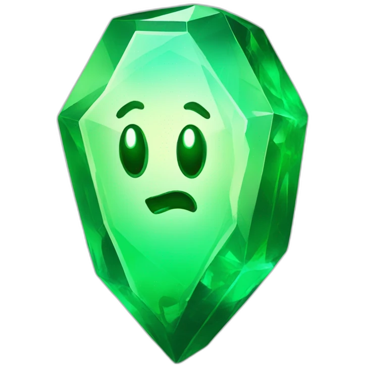 uranium glowing green crystal emoji