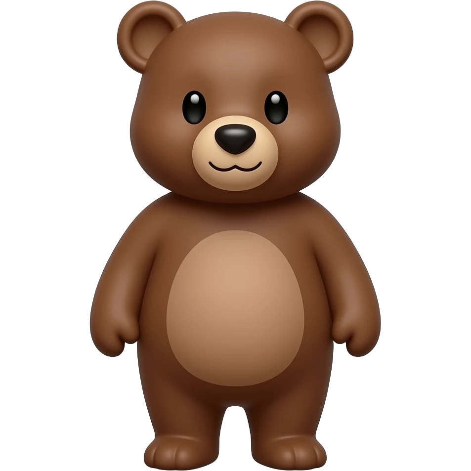Cartoon brown bear emoji