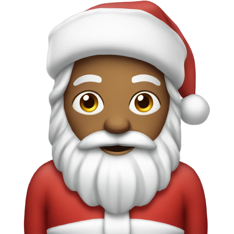 Santa wearing a tutu emoji