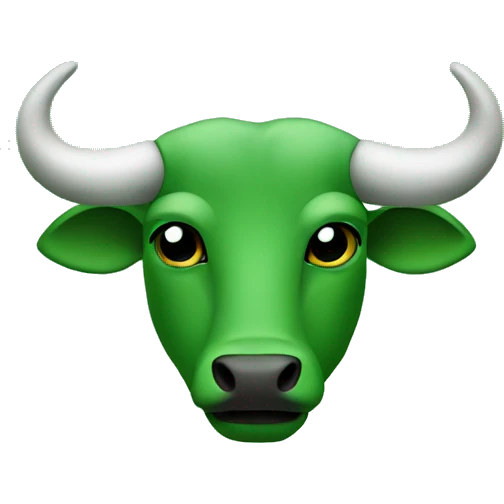 Green Taurus symbol  emoji