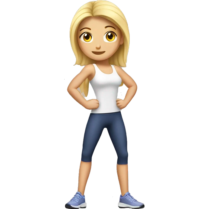 Woman leg calves muscles, fit Caucasian woman emoji