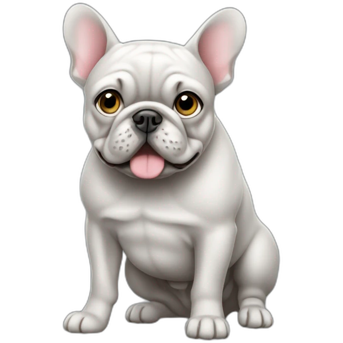 Bouledogue Français Gris emoji