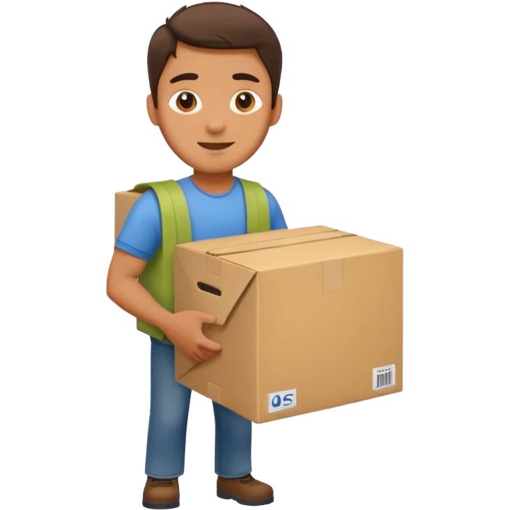 box carrier man emoji