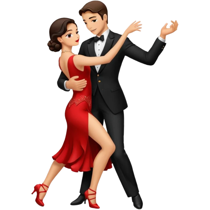tango dancing man emoji - solo embrace emoji
