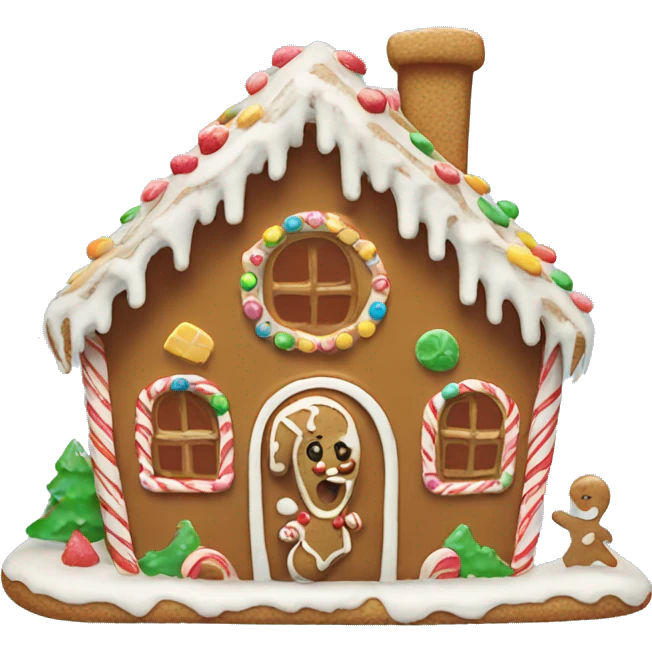 Gingerbread house emoji