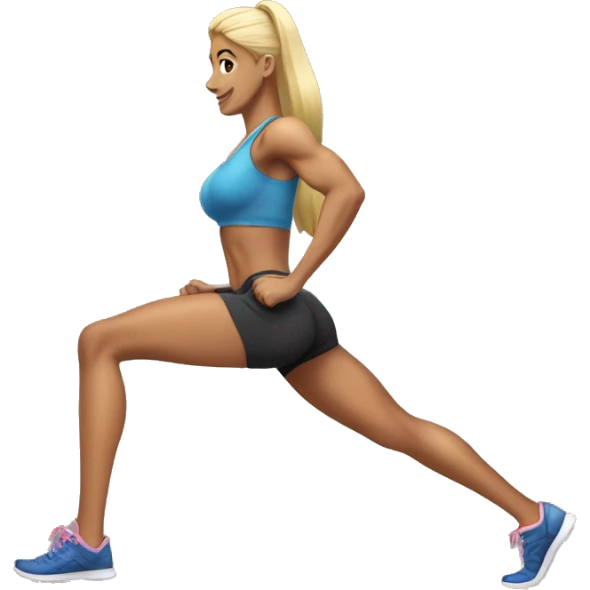 Female strong legs gym emoji