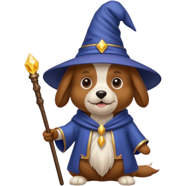 Dog wizard emoji