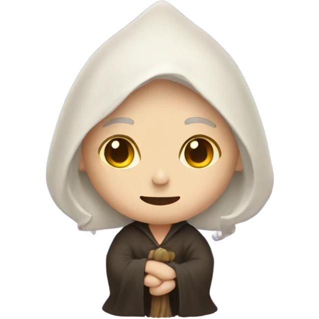 A pale witch who is holding hands with a tan wizard emoji