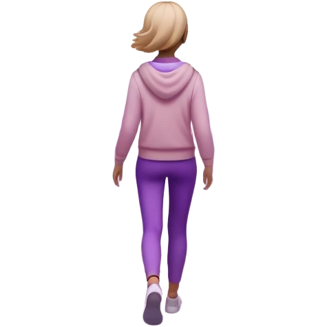 A small figure walks back across a foggy bridge, holding soft pink and purple orbs in each hand—symbolizing compassion and forgiveness. A gentle heart aura trails behind them, showing healing in motion. emoji