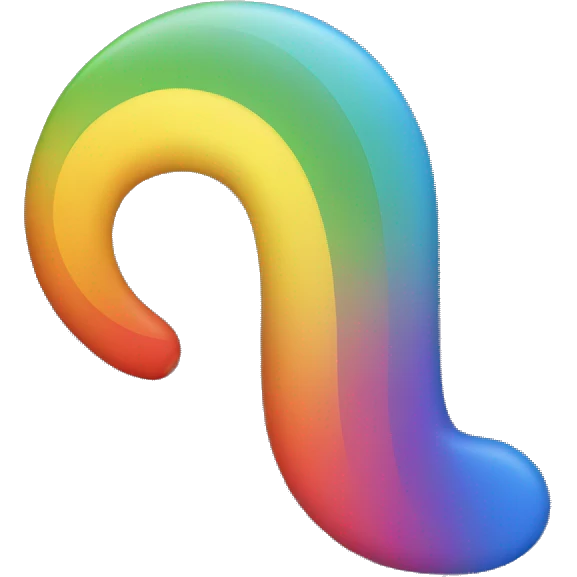 Rainbow Semicolon emoji