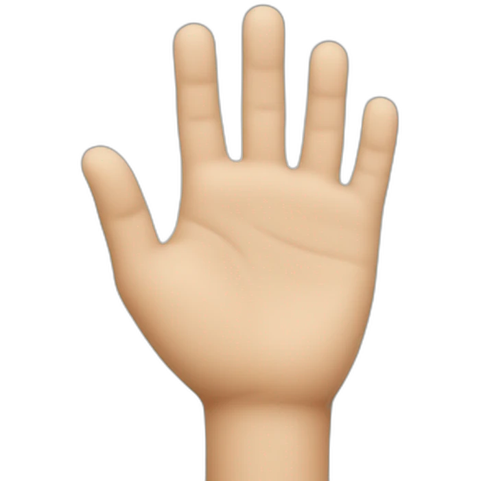 palm up hand emoji