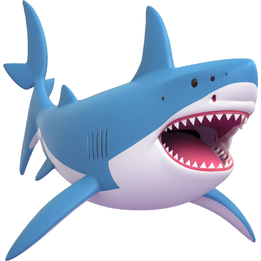 Shark from the meme tralalero tralala emoji